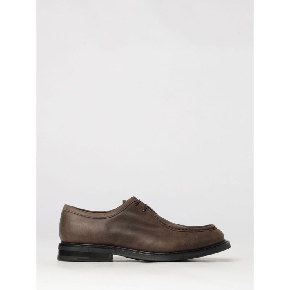 Church's Men Oiled Leather Derby Shoes Church's With Raised Apron Toe